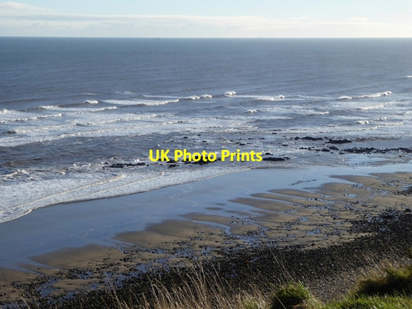 Photo 6"x4" Breakers on Horden Beach Peterlee c2016