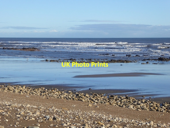 Photo 6"x4" Breakers on Horden Beach Peterlee c2016