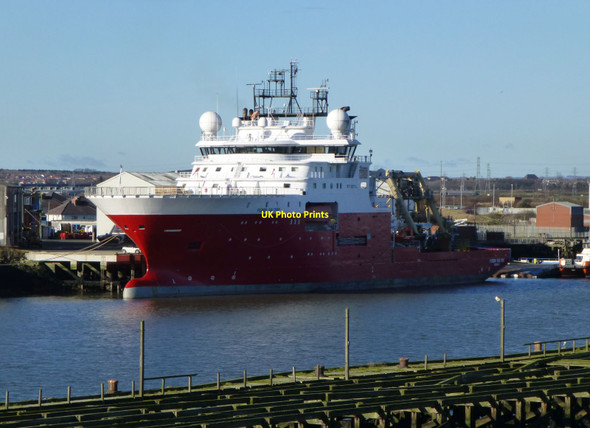 Photo 6"x4" Fugro Saltire in Blyth Harbour Blyth\/NZ3081 c2016