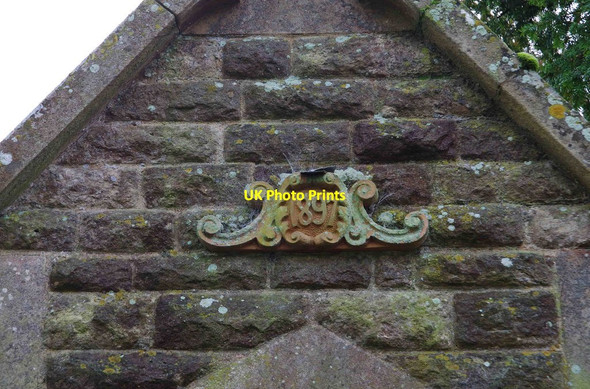 Photo 6"x4" Date inscription on lychgate at St. Mary's Church Cogges, Church Lane, Cogges, Witney, Oxon Witney c2016