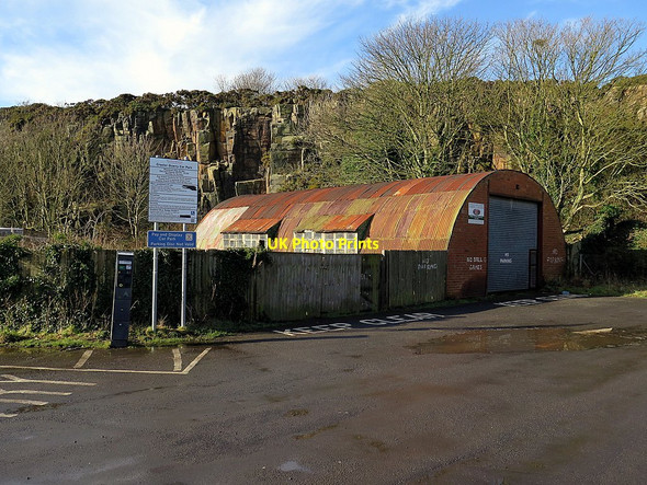 Photo 6"x4" Former quarry building at Craster car park Craster c2016