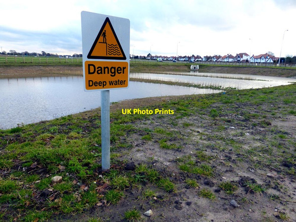 Photo 6"x4" Drainage pond Lunt c2016
