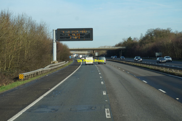 Photo 6"x4" M23 northbound towards junction 9 Shipley Bridge c2016