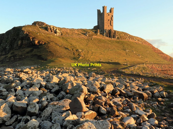 Photo 6"x4" Lilburn Tower, Dunstanburgh Castle Craster c2016