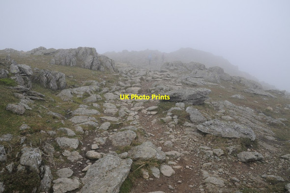 Photo 6"x4" Footpath on the summit of Fairfield Town Head\/NY3309 c2015