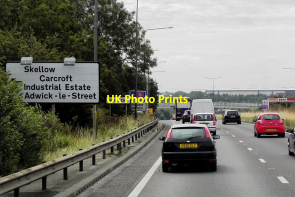 Photo 6"x4" Southbound A1 approaching Skellow Skellow c2015
