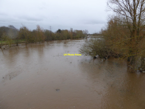 Photo 6"x4" River Exe in flood in 2016 Exeter c2016