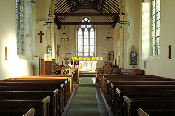 Photo 6"x4" All Saints, Stansfield - East end Lower Street\/TL7852 c2016