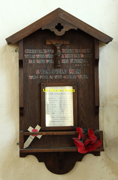 Photo 6"x4" All Saints, Stansfield - War Memorial WWI Lower Street\/TL7852 c2016
