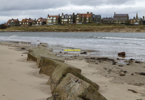 Photo 6"x4" Alnmouth viewed across the River Aln Alnmouth c2016