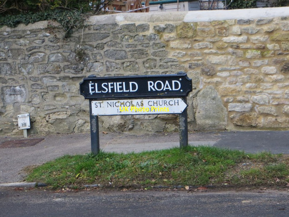 Photo 6"x4" Elsfield Road Sign Oxford\/SP5106 c2013
