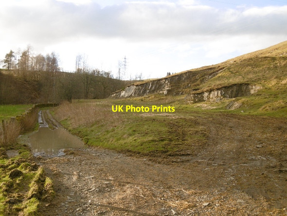 Photo 6"x4" Road, Teindside Harwood on Teviot c2016
