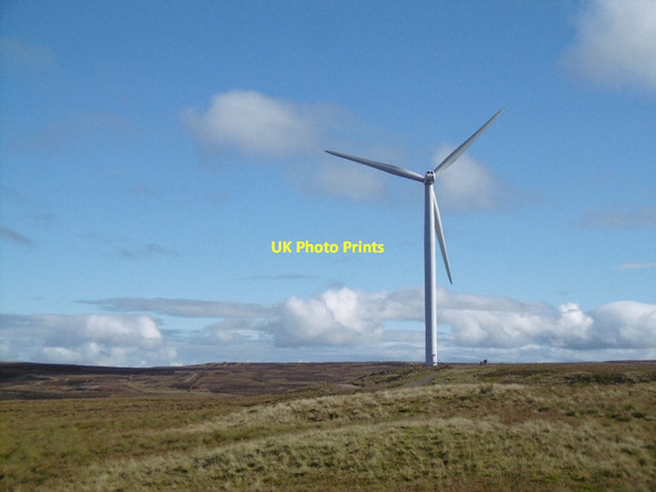 Photo 6"x4" Turbine, Earlsburn Wind Farm Hart Hill\/NS6988 c2015