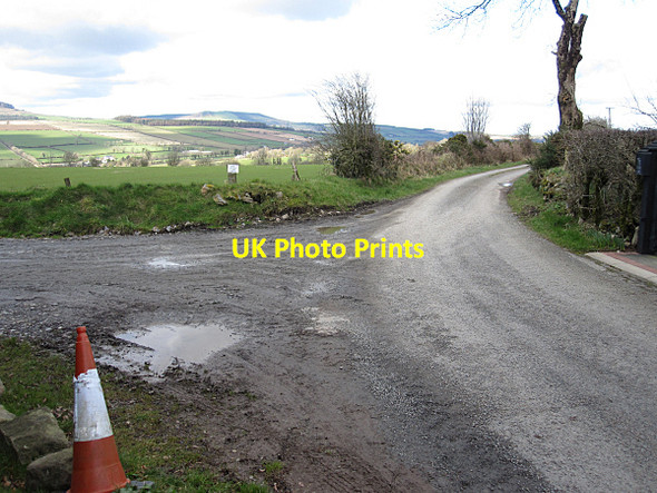 Photo 6"x4" Track and Road Junction Graiguenamanagh c2016