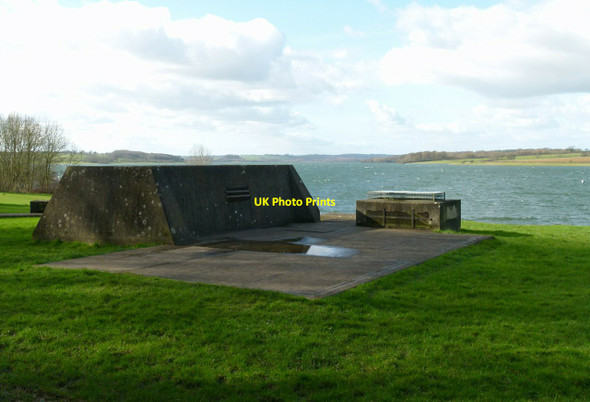 Photo 6"x4" Concrete block on the shores of Rutland Water Normanton\/SK9306 c2016