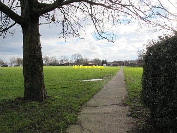 Photo 6"x4" Path across Stanningley Park Pudsey\/SE2233 c2016