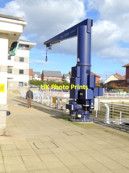 Photo 6"x4" Boat hoist, Sunderland Marina Sunderland\/NZ3957 c2016