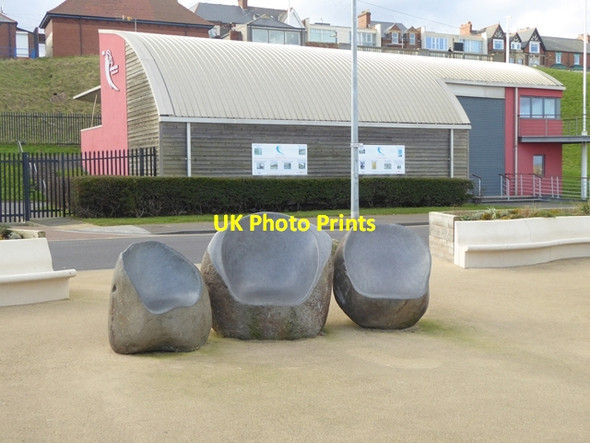 Photo 6"x4" Seat by the Promenade at Roker Sunderland\/NZ3957 c2016