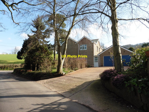 Photo 6"x4" Corner house at Westown Hemyock c2016