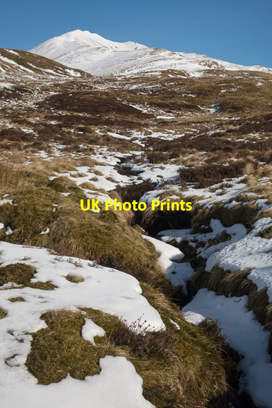 Photo 6"x4" Looking along the burn towards Ben Lawers Milton Morenish c2016