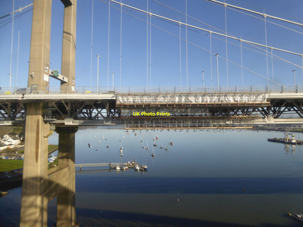 Photo 6"x4" Maintenance work on the Tamar Bridge Saltash\/SX4258 c2016