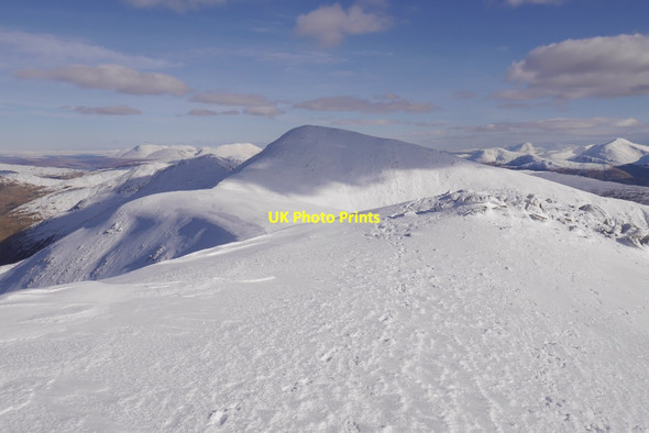 Photo 6"x4" Summit ridge, Beinn a' Chochuill Beinn a' Chochuill c2016