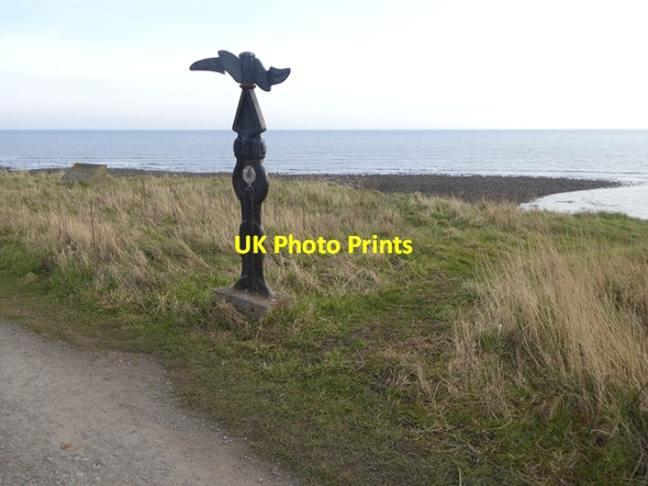 Photo 6"x4" Millennium Milepost at Whitburn South Bents c2016