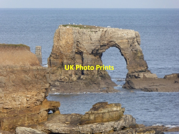 Photo 6"x4" Sea arch off Lizard Point Marsden\/NZ3964 c2016