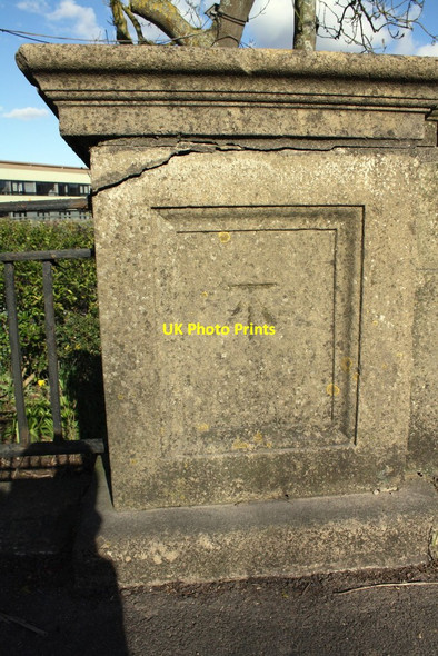 Photo 6"x4" Benchmark on bridge over Wharf Stream Swinford\/SP4408 c2016