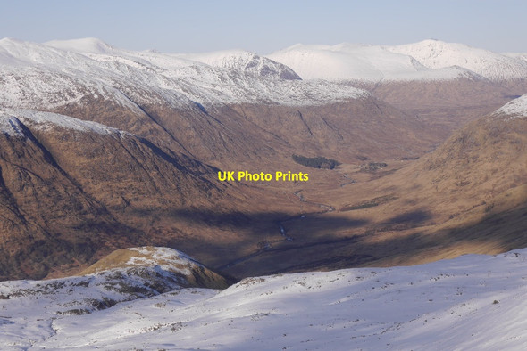 Photo 6"x4" View into Glen Kinglass Coire Odhar\/NN1333 c2016