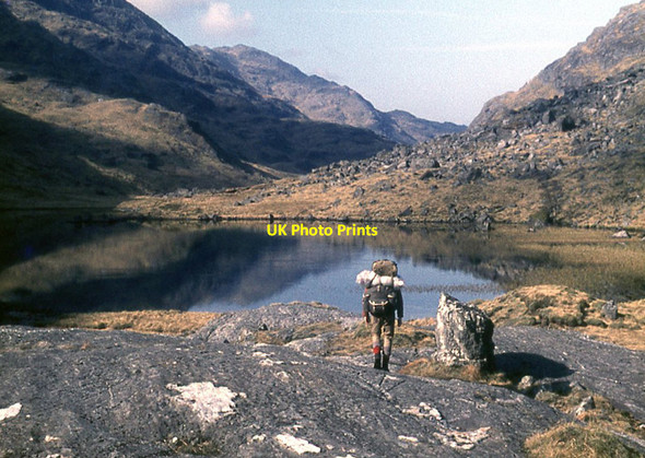 Photo 6"x4" Approaching Lochan a' Mh\u00c3\u00a0im from the east Lochan a' Mhaim c1971