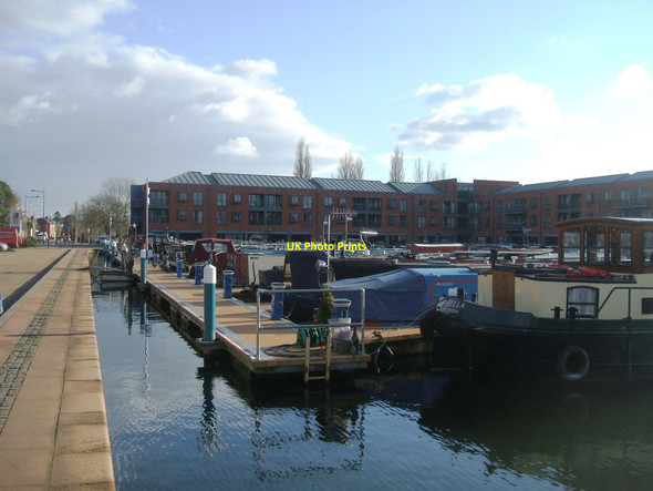 Photo 6"x4" Canalside living in Diglis Basin Worcester c2016