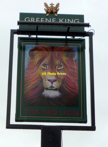 Photo 6"x4" Sign for the Red Lion, Cherry Hinton, Cambridge Cambridge\/TL4658 c2016