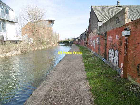 Photo 6"x4" Bishopsgate Green, towpath Coventry c2016