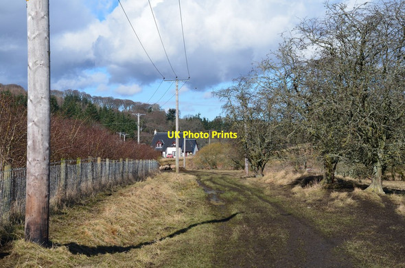 Photo 6"x4" Old trackbed near Nether Kidston (2) Mailingsland c2016