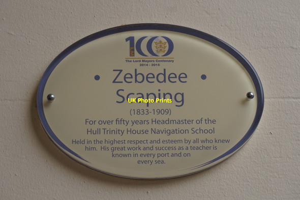 Photo 6"x4" Plaque to Zebedee Scaping Kingston upon Hull c2016