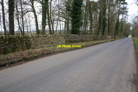 Photo 6"x4" Dry stone wall beside Akeman Street at Square Firs Plantation Combe\/SP4115 c2016