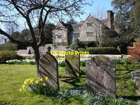 Photo 6"x4" The Manor house from the Churchyard West Hoathly c2014