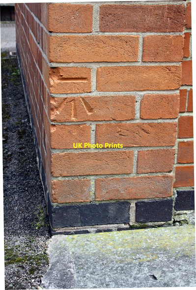 Photo 6"x4" Benchmark on 'Field House' Loughborough c2015