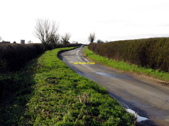 Photo 6"x4" The road to Great Haseley Camp Corner c2016