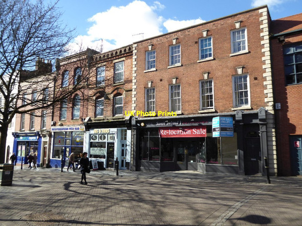 Photo 6"x4" Shops and buildings, Broad Street Worcester c2016
