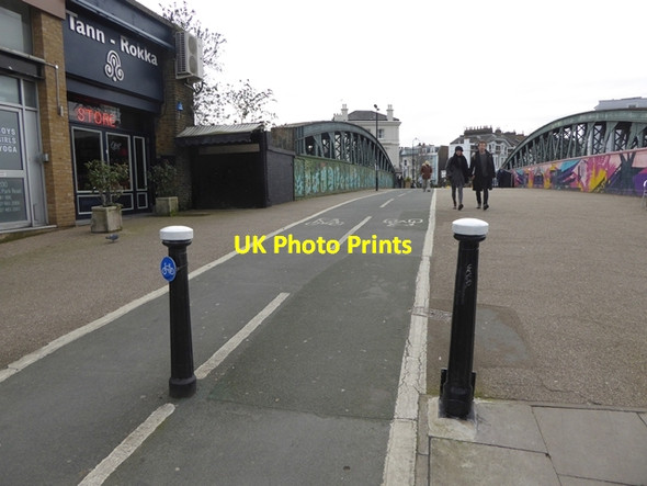 Photo 6"x4" Old road bridge at Chalk Farm Camden Town c2016