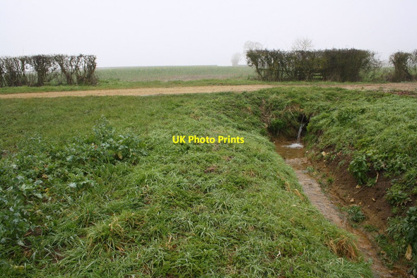 Photo 6"x4" Culvert for ditch under farm access track NW of Cassington Cassington\/SP4510 c2016