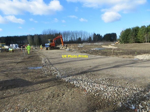Photo 6"x4" Start of the Road Chilton\/SU4885 c2016