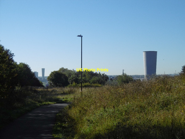 Photo 6"x4" Cycle path near the Tyne Tunnels Jarrow c2015