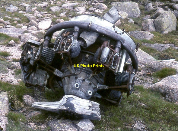 Photo 6"x4" Aircraft engine on Beinn a' Bhuird Stob an t-Sluichd c1971