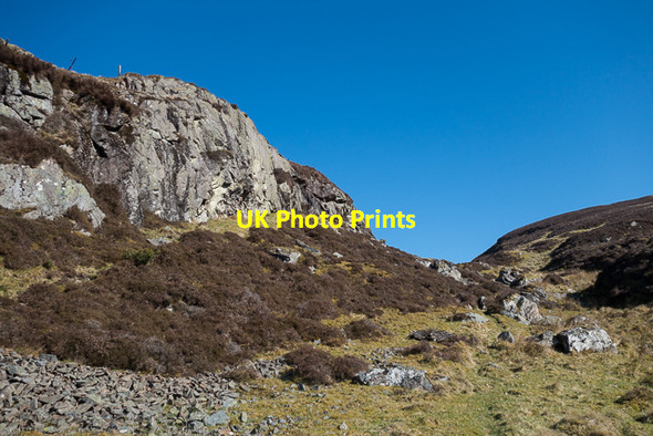 Photo 6"x4" Climbable outcrop on Dumyat Blairlogie c2015