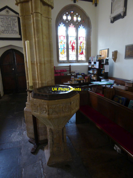 Photo 6"x4" The font in Langford Budville church Langford Budville c2016