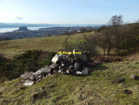 Photo 6"x4" Rubble at the foot of Dumbowie Hill Dumbarton c2016
