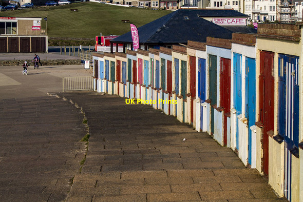 Photo 6"x4" Beach Huts at Crooklets Beach Bude\/SS2106 c2016